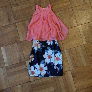 Floral print dress
